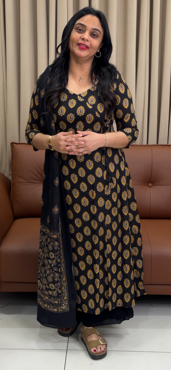 IN-HOUSE PRINTED COTTON TOP AND DUPATTA - NUWA - 1522