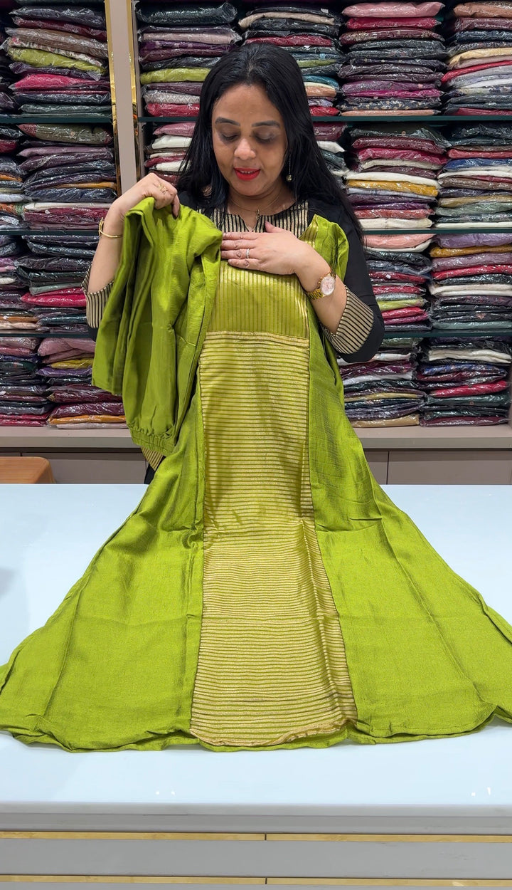 SEMI RAW SILK CO-ORDS SETS - NUWA-2211