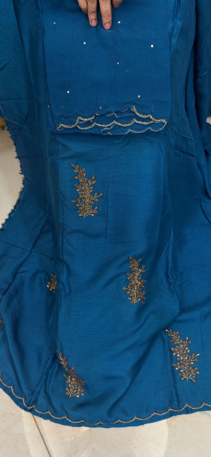 DOLA SILK UNSTITCHED SALWAR SUITS - NUWA - 2303