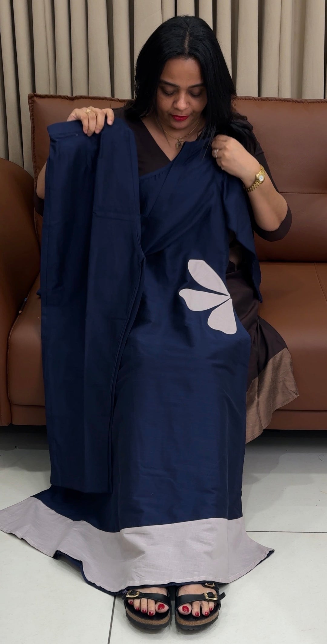 IN-HOUSE SLUB SILK SLITTED CO-ORDS SETS - NUWA-1776