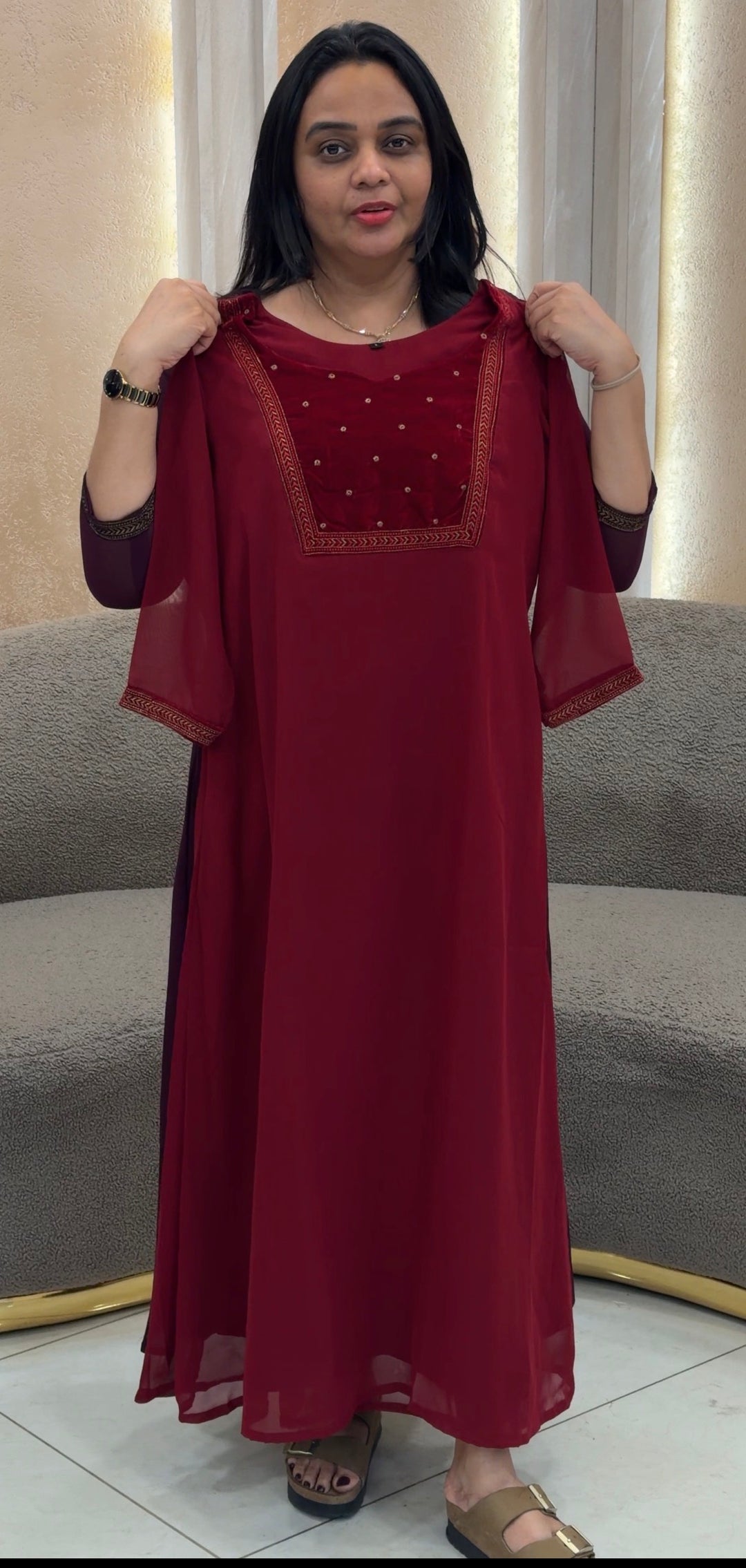 GEORGETTE ALINE TOPS - NUWA-1056
