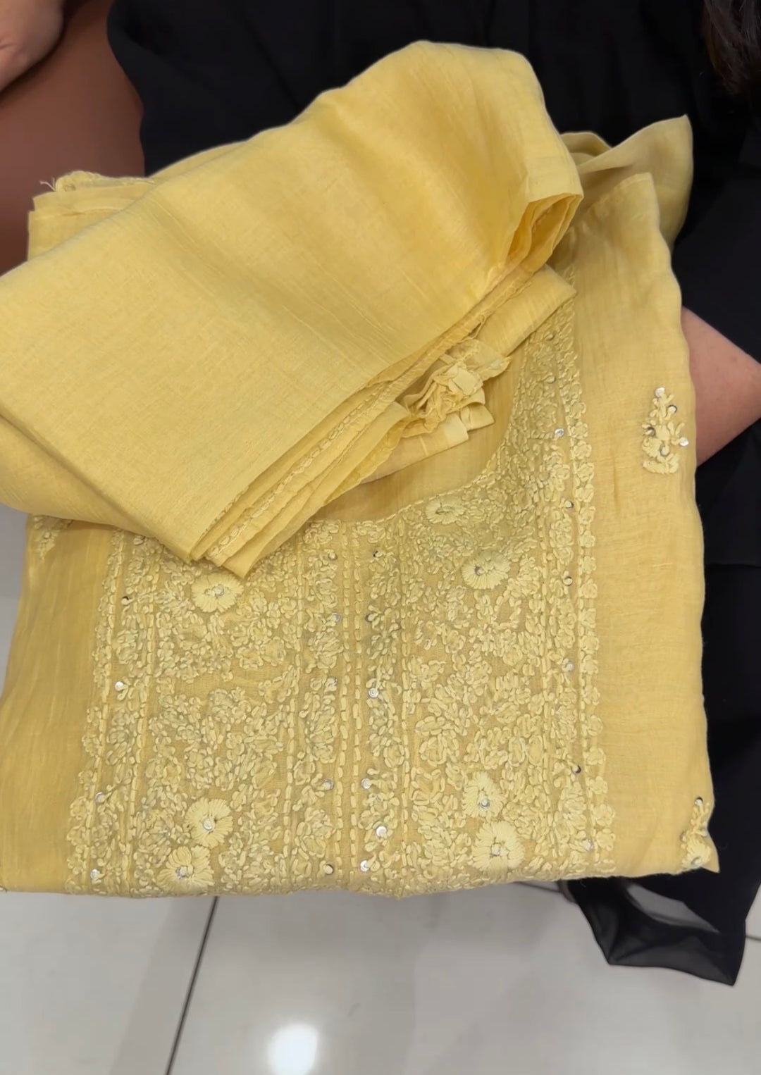 LUCKNOWI CHIKANKARI UNSTITCHED SALWAR SUITS - NUWA-1343