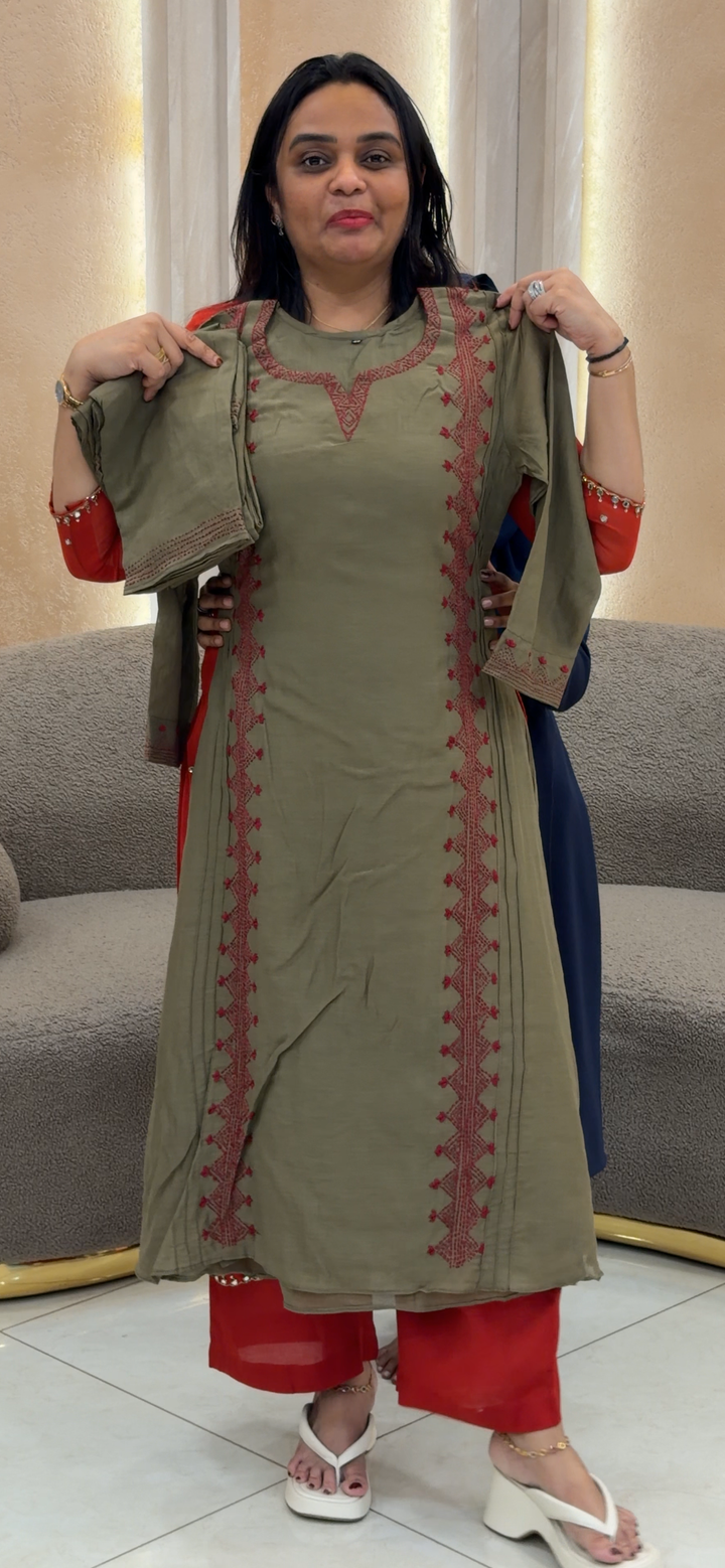 MUL CHANDERI   TOP, BOTTOMA AND DUPATA -NUWA-886