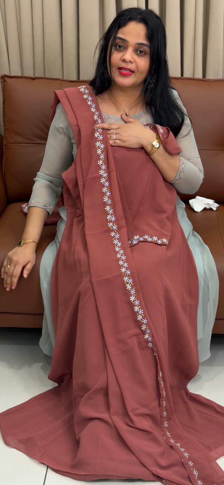 IN-HOUSE ALIEN TOP AND DUPATTA  - NUWA - 1821
