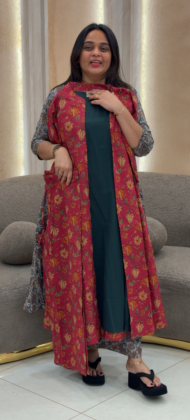 PRINTED COTTON TOP,BOTTOM AND JACKETS - NUWA-137