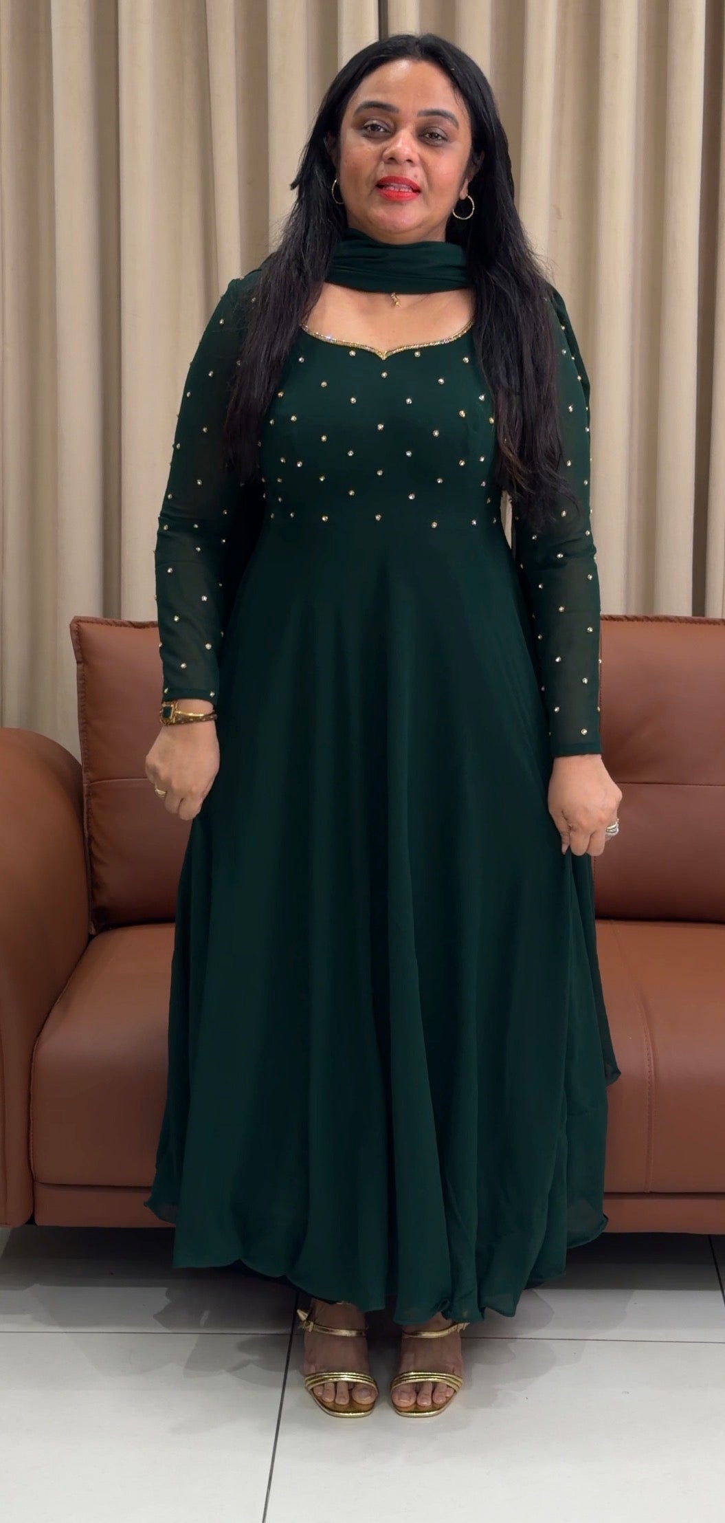 IN-HOUSE PARTY WEAR ANARKALI TO AND DUPATTA - NUWA-2115
