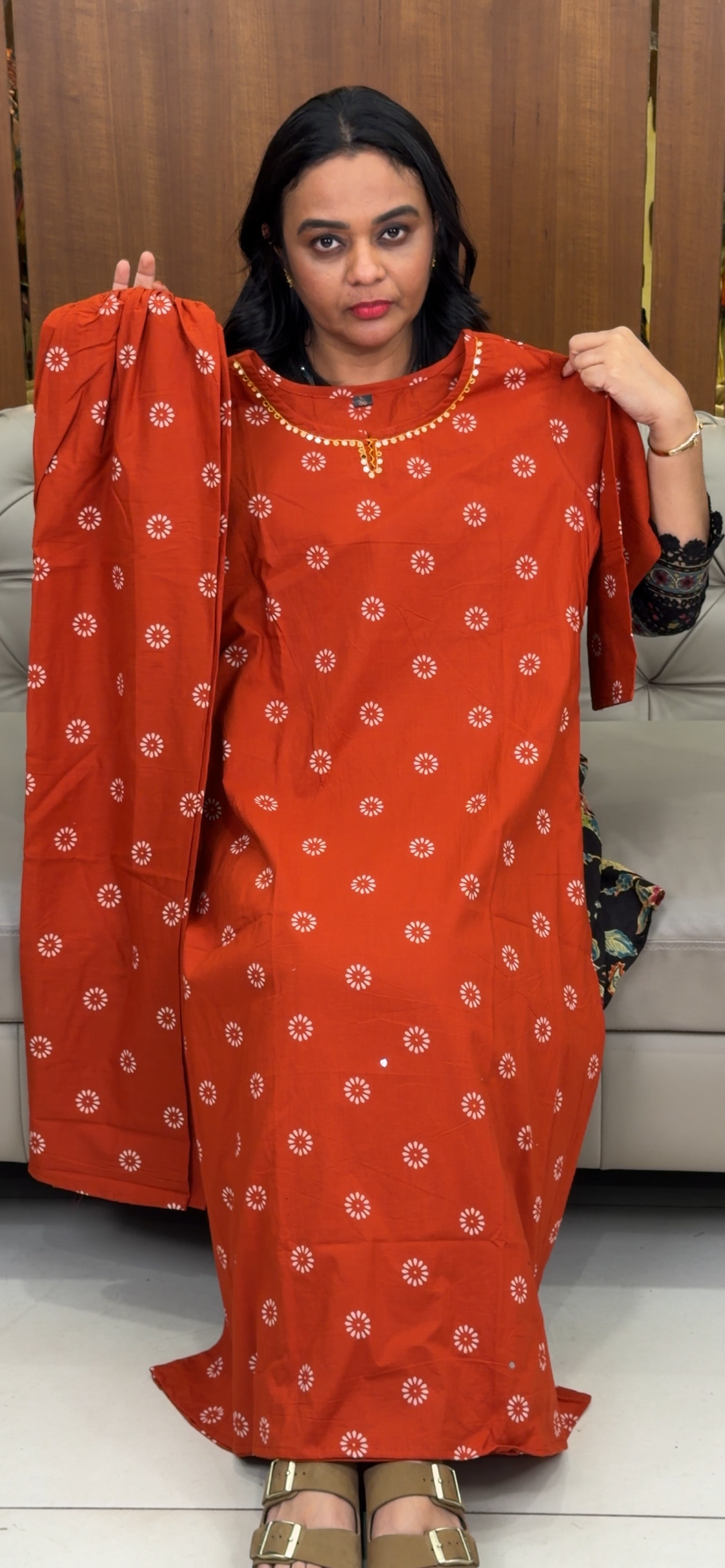PRINTED COTTON CO-ORDS SETS - NUWA - 1080
