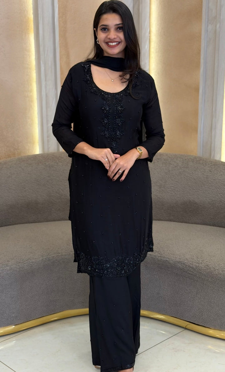 PARTY WEAR TOP,BOTTOM AND DUPATTA - NUWA-1324