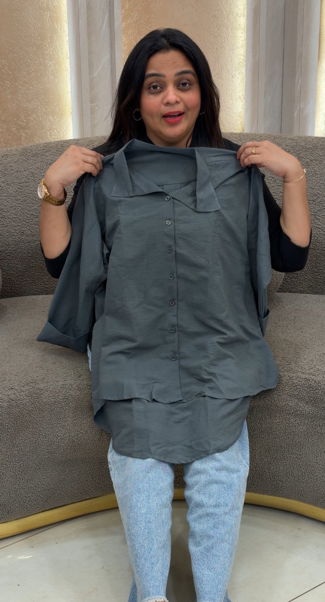 LINEN SHORT SHIRTS -NUWA-222