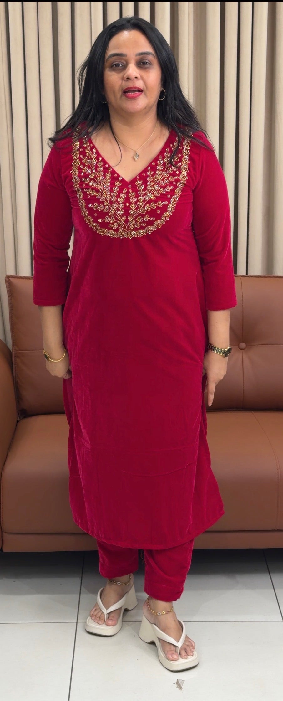 IN-HOUSE VELVET CO-ORDS SETS - NUWA-1963