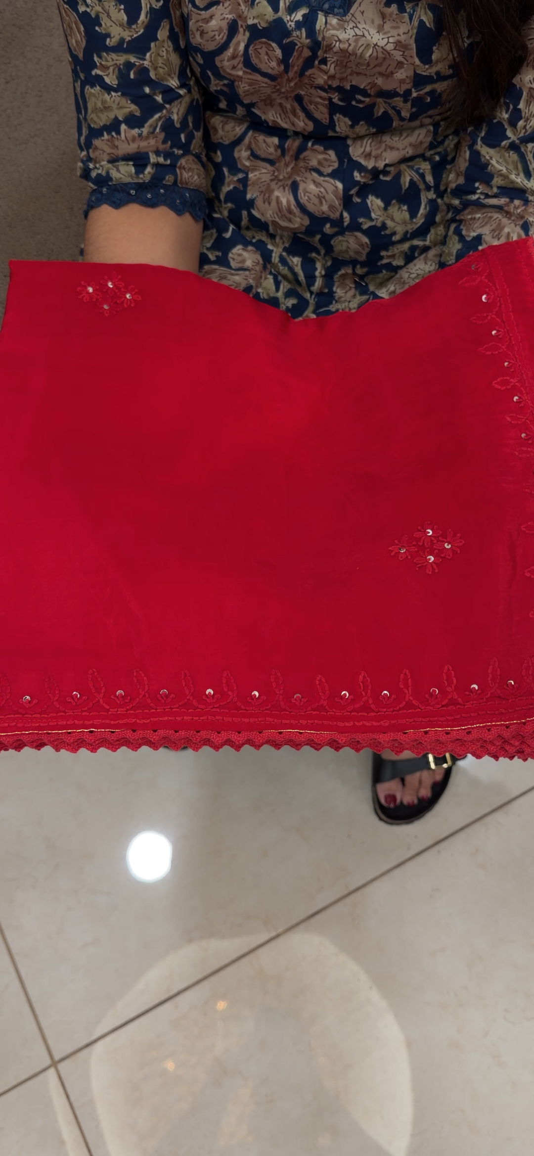 VISCOSE CRAPE CHIKANKARI SAREES - NUWA - 1623