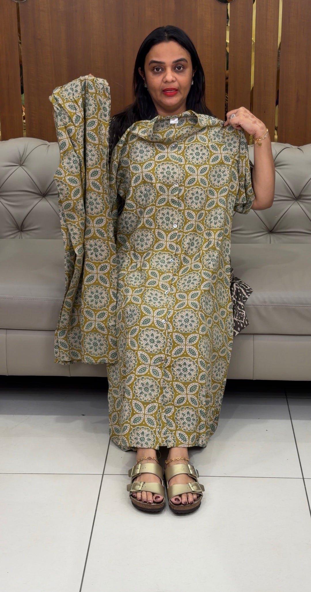 COTTON PRINTED TOP AND BOTTOM - NUWA-801