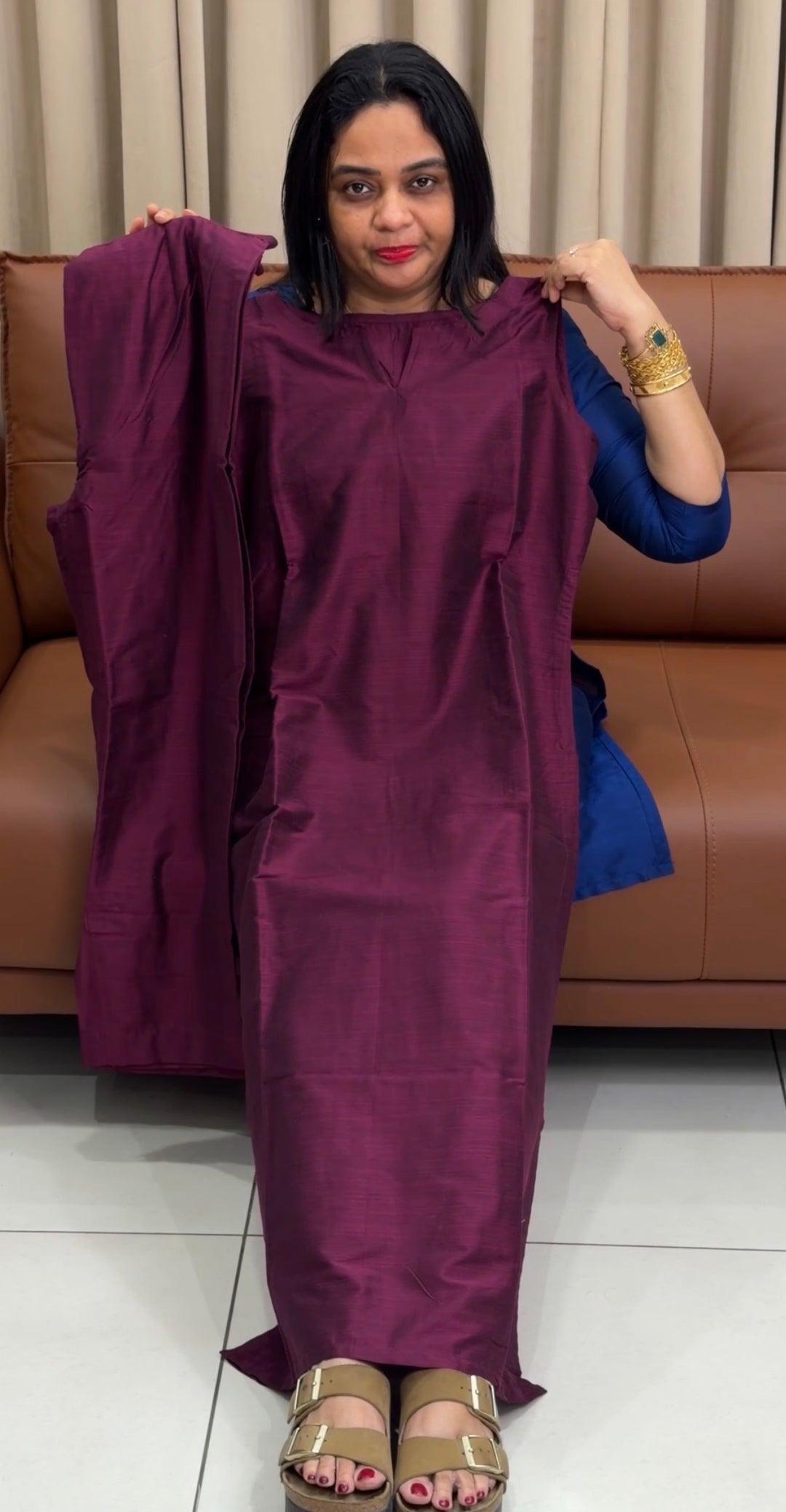 IN-HOUSE SLUB SILK CO-ORDS SETS (SLEEVLESS) - NUWA-1512