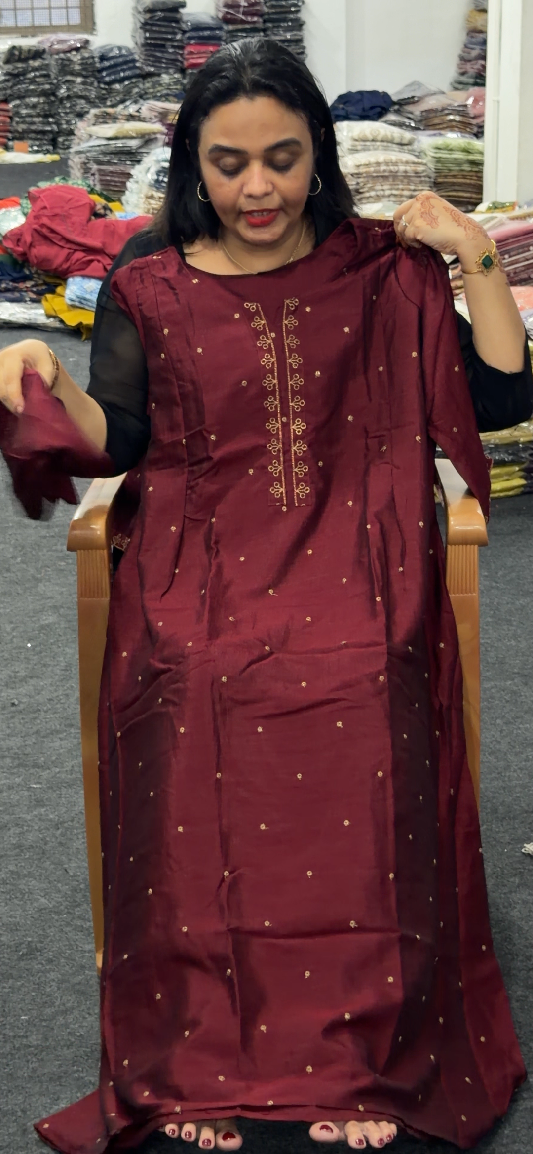 SEMI RAW SILK CO-ORDS SETS - NUWA-1251