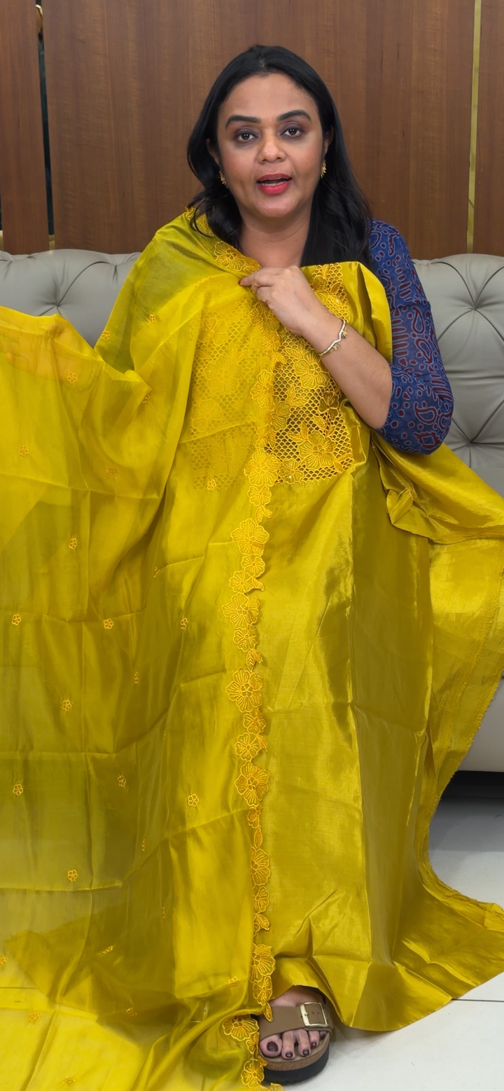 SEMI SILK UNSTITCHED SALWAR SUITS -  NUWA - 1072