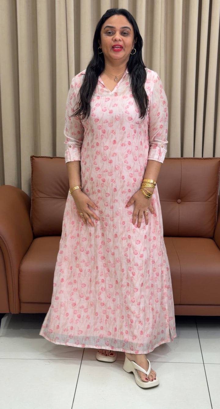 IN-HOUSE PRINTED ALINE TOPS - NUWA-1513
