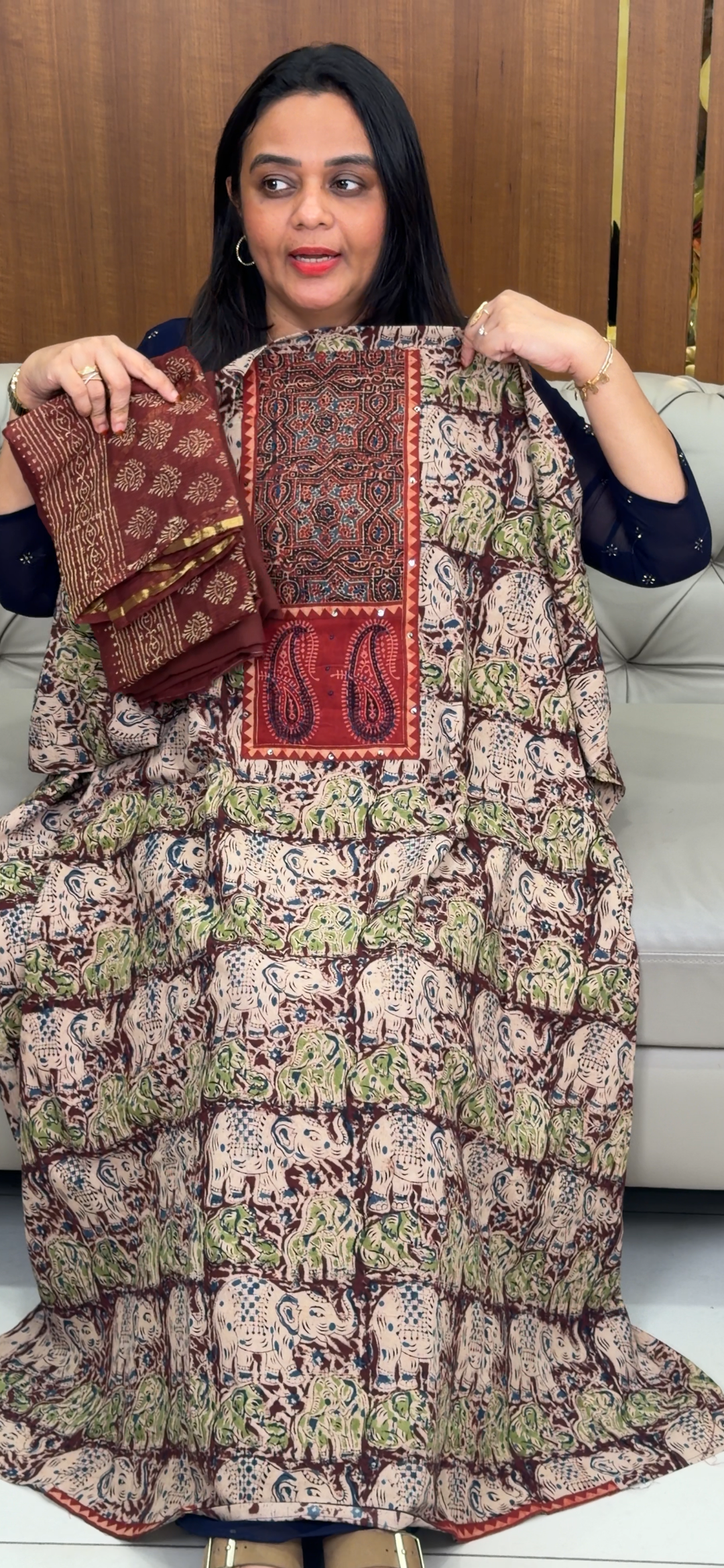 COTTON UNSTITCHED SALWAR SUITS - NUWA - 1085