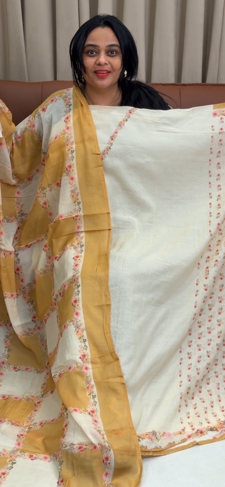 SEMI SILK UNSTITCHED SALWAR SUITS - NUWA - 2191