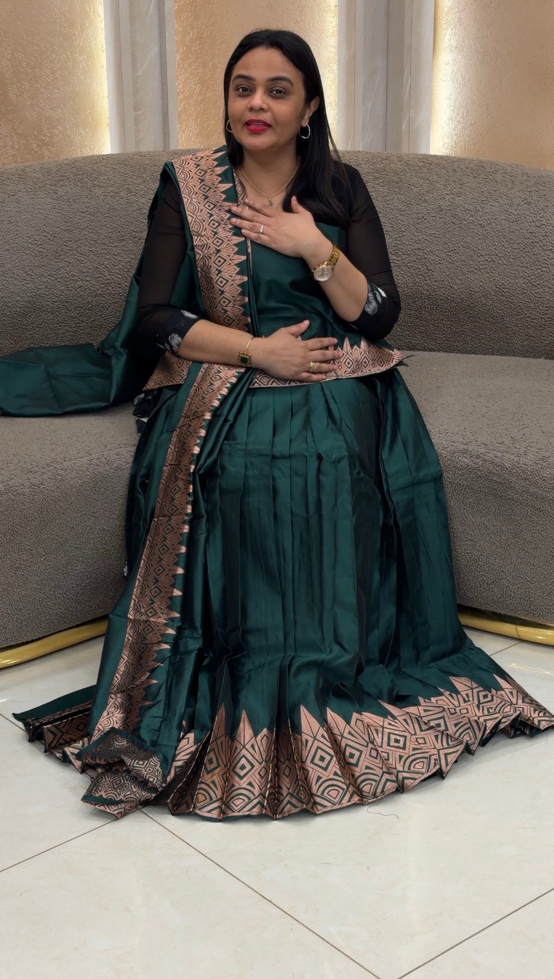 SEMI STITCHED DHAWANI -NUWA-1760