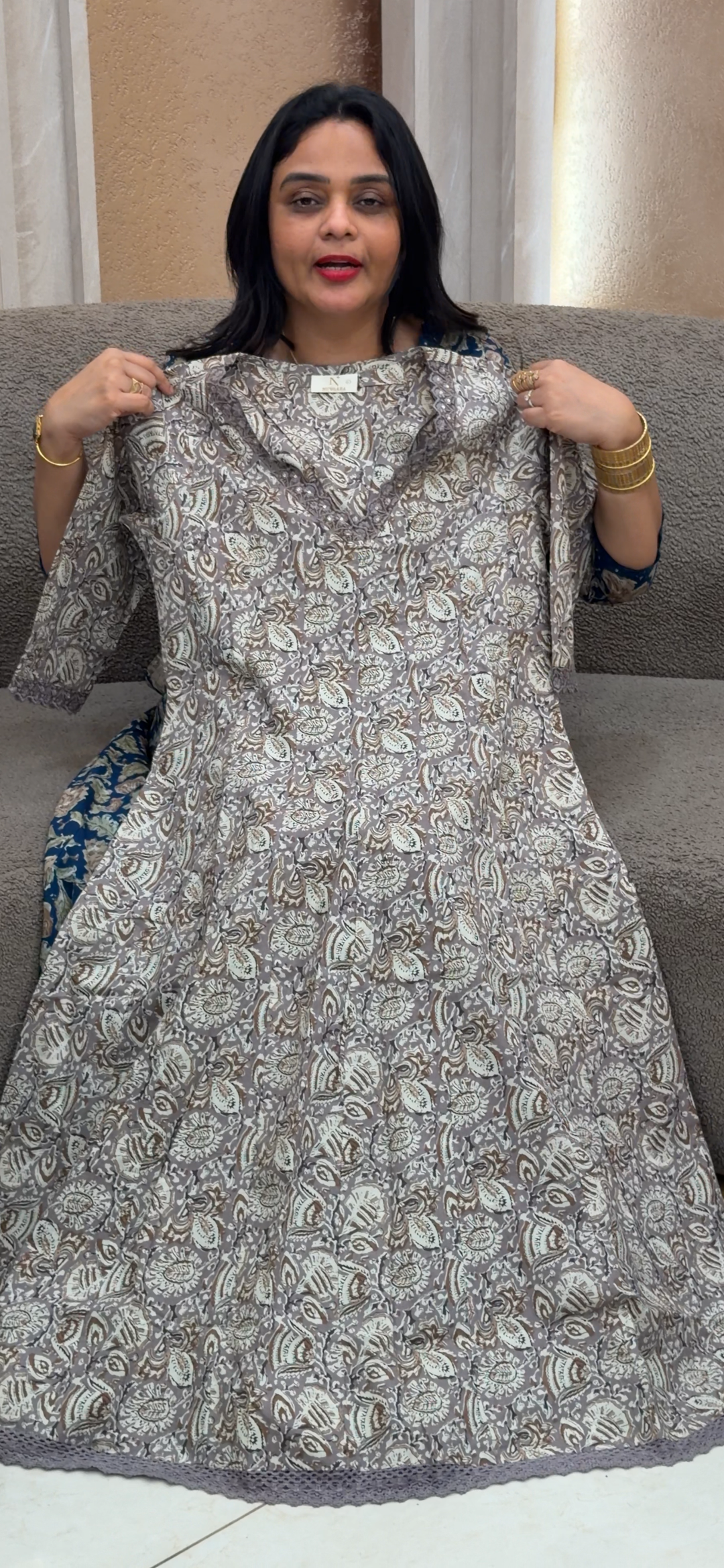PRINTED ANARKALI TOPS - NUWA - 1622