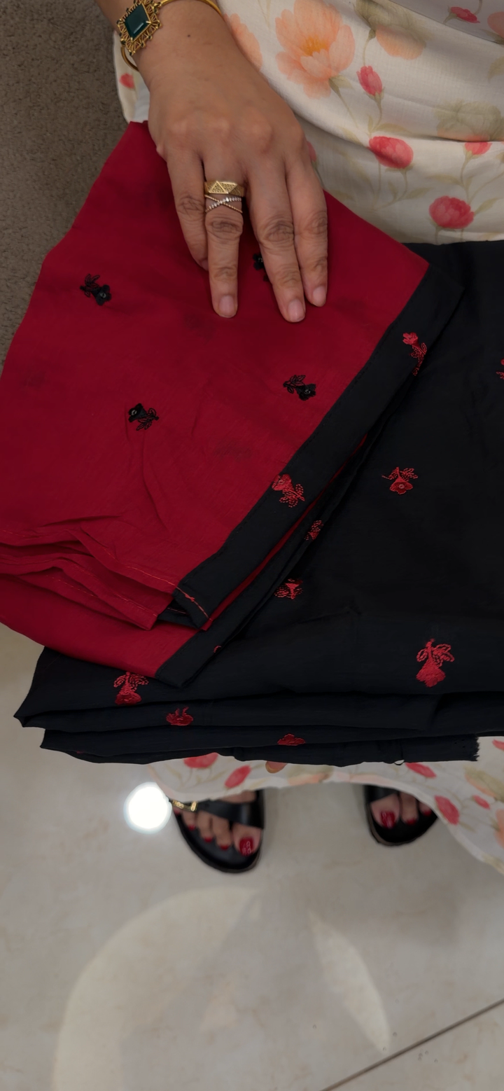MALAI CHANDERI UNSTITCHED SALWAR SUITS - NUWA - 1681