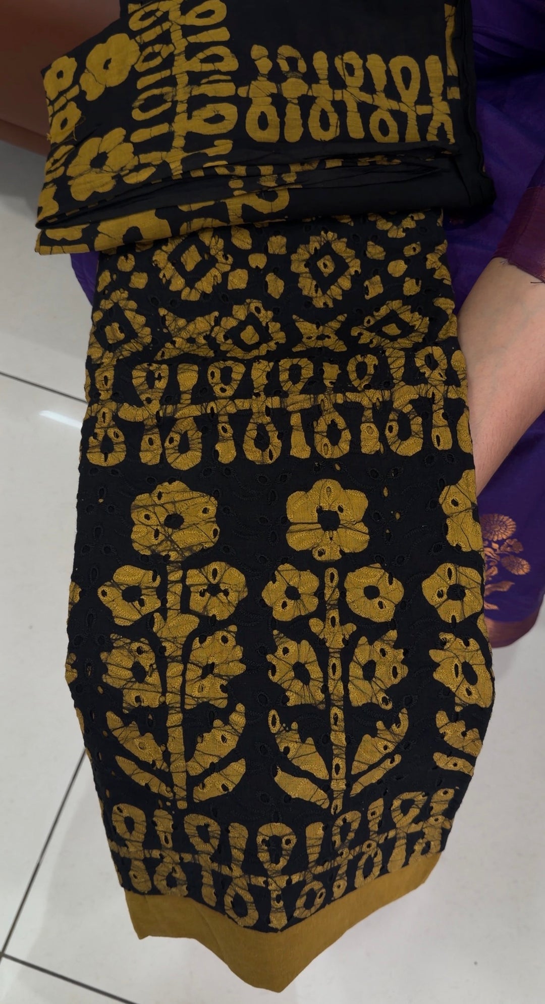 BATIK PRINTED UNDTITCHED SALWAR SUITS - NUWA-1605
