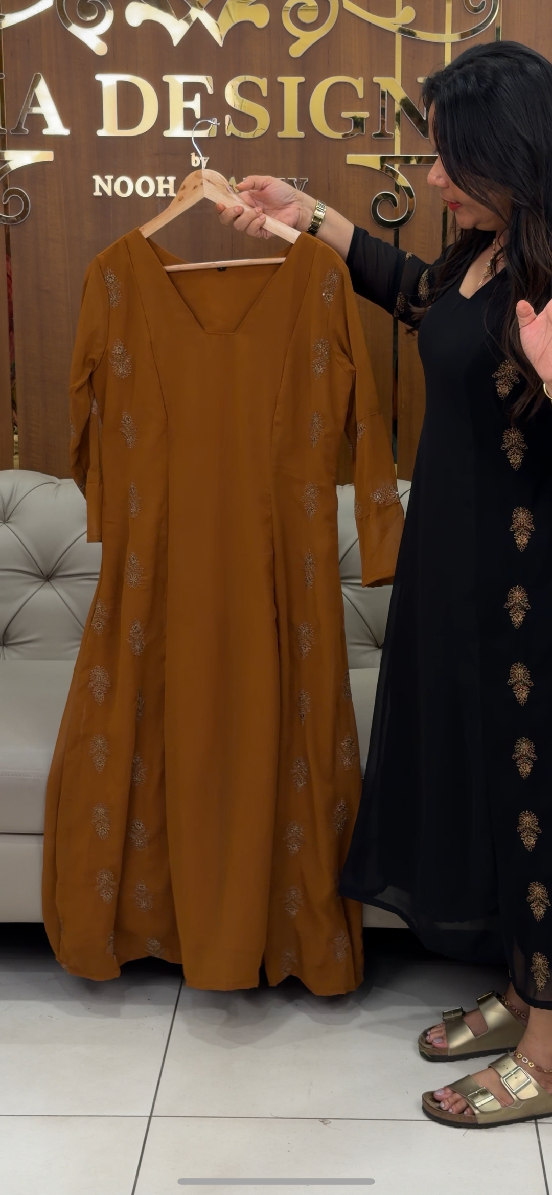 FAUX GEORGETTE ALINE TOPS - NUWA -476