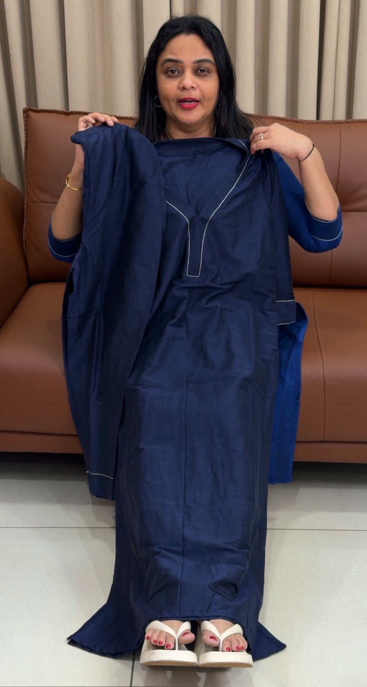 IN-HOUSE SLUB SILK CO-ORDS SETS - NUWA- 1701