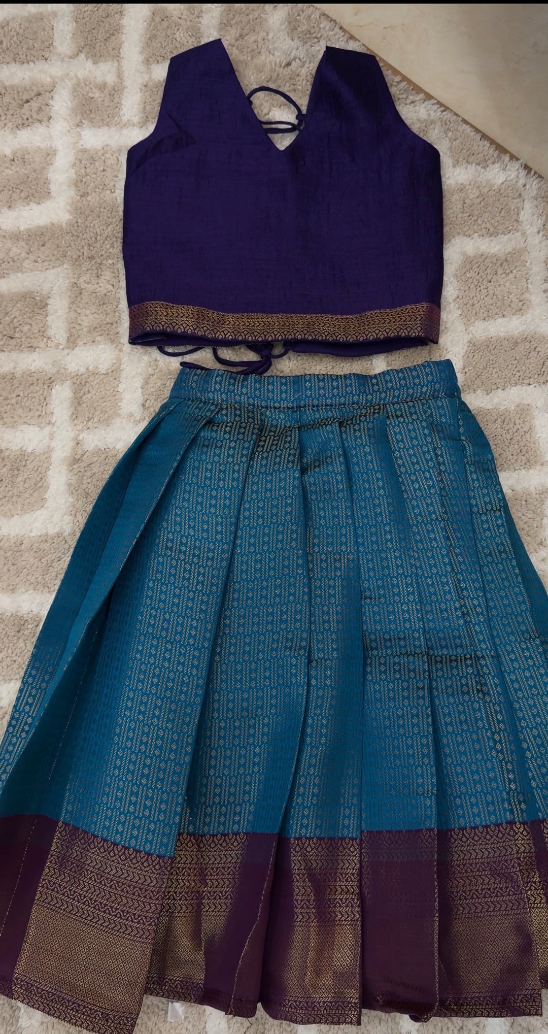 IN-HOUSE KIDS CROP TOP AND SKIRTS - NUWA-1301