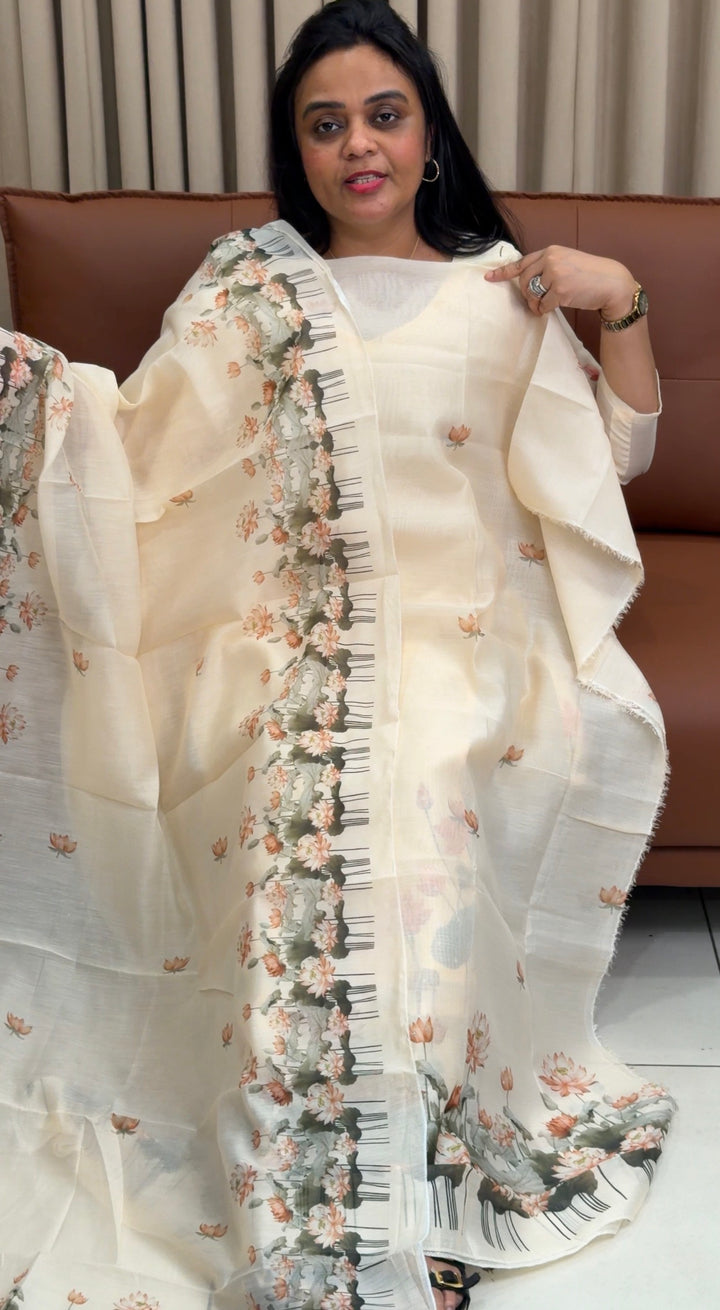 MALAI CHANDERI UNSTITCHED SALWAR SUITS - NUWA-2002