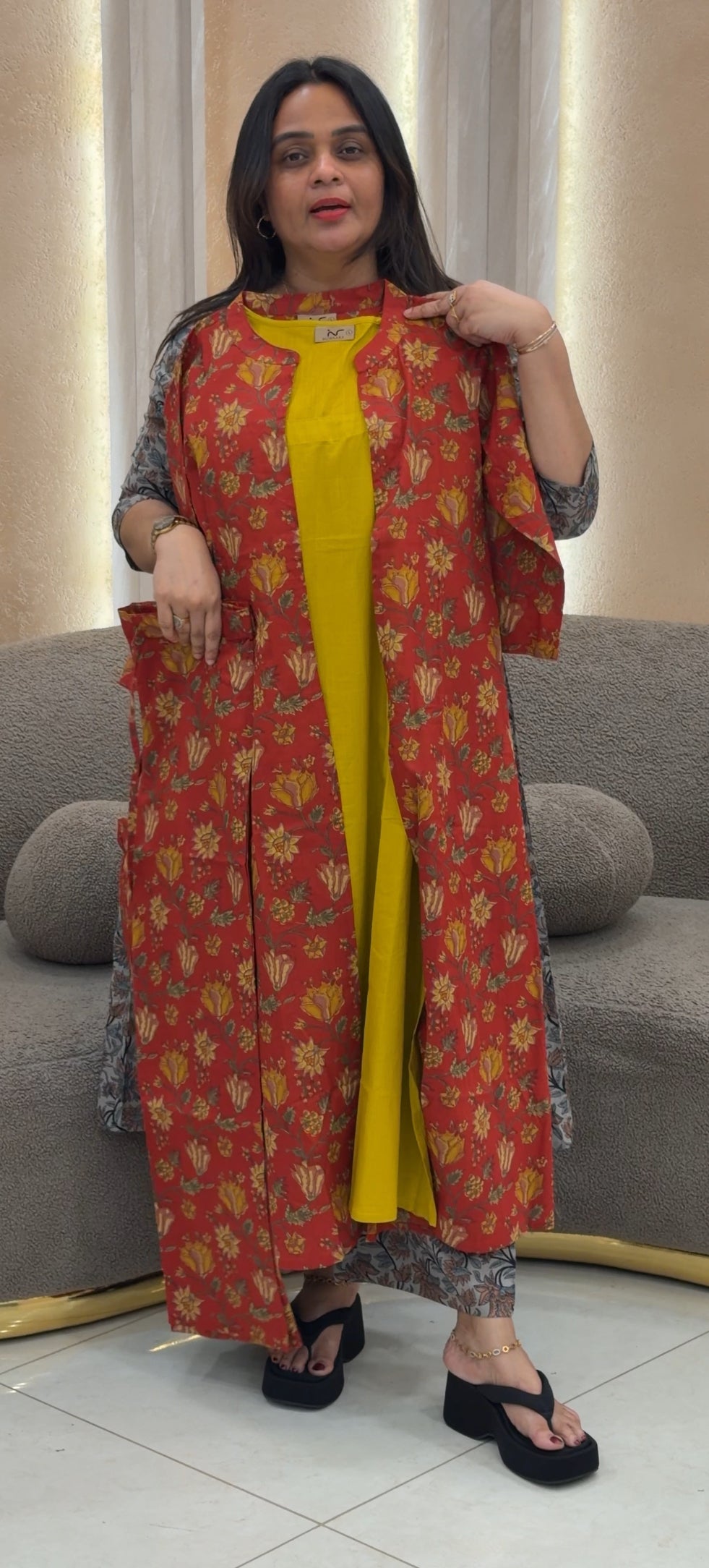 PRINTED COTTON TOP,BOTTOM AND JACKETS - NUWA-137