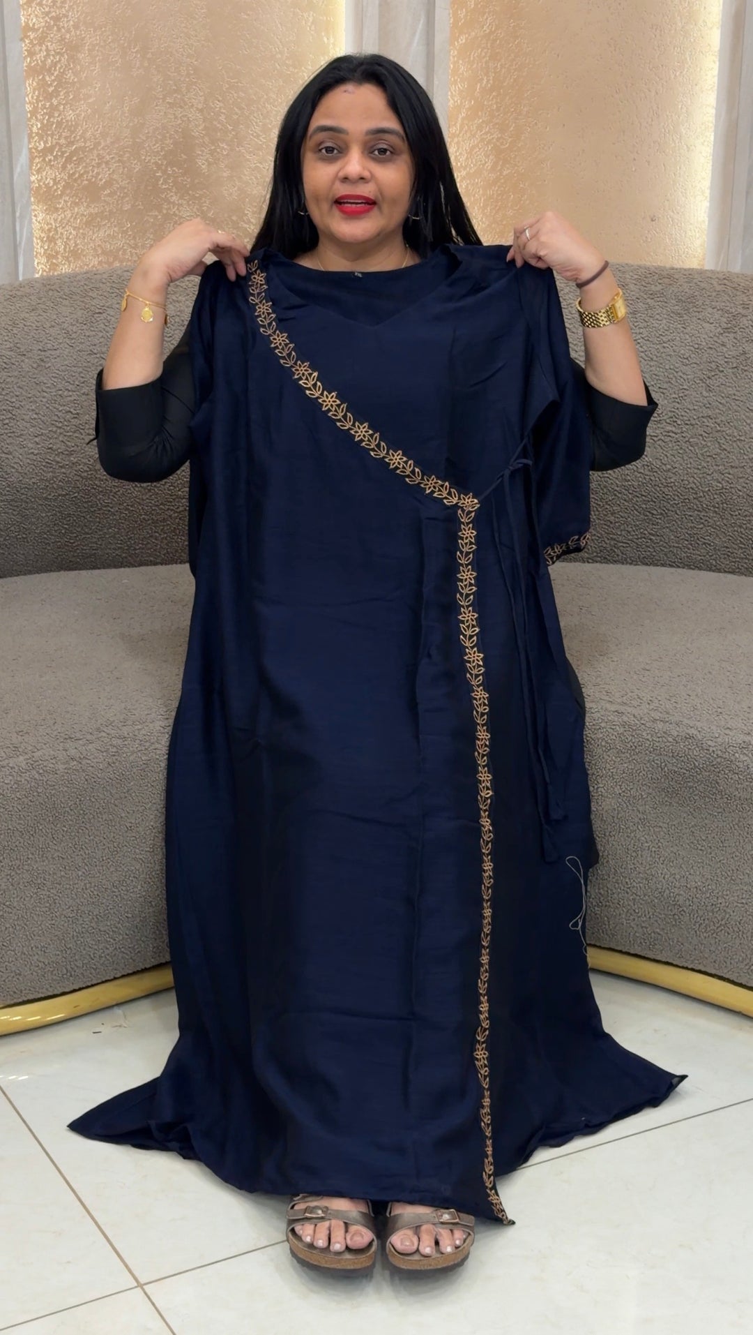 SEMI RAW SILK TOPS - NUWA-2457