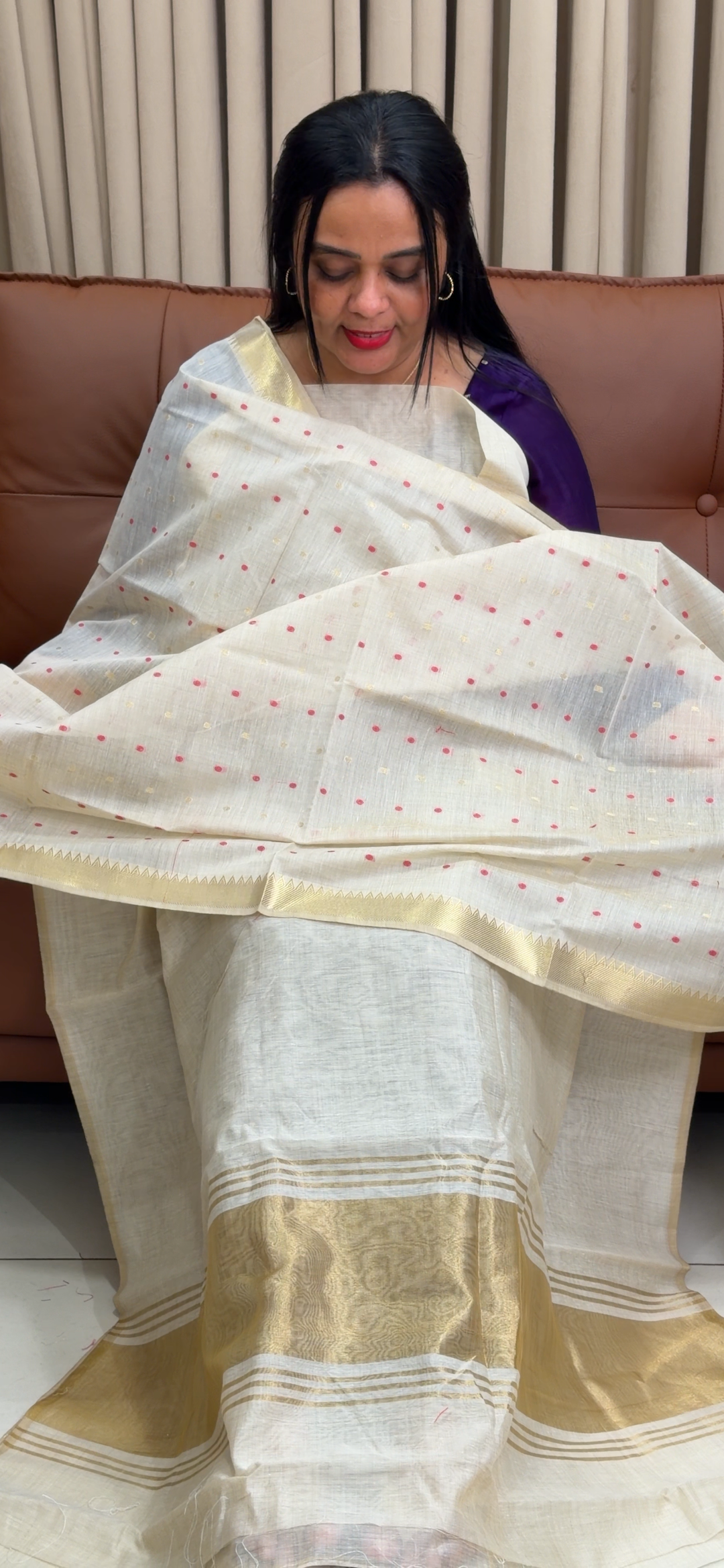 JAMDANI UNSTITCHED SALWAR SUITS - NUWA - 1887
