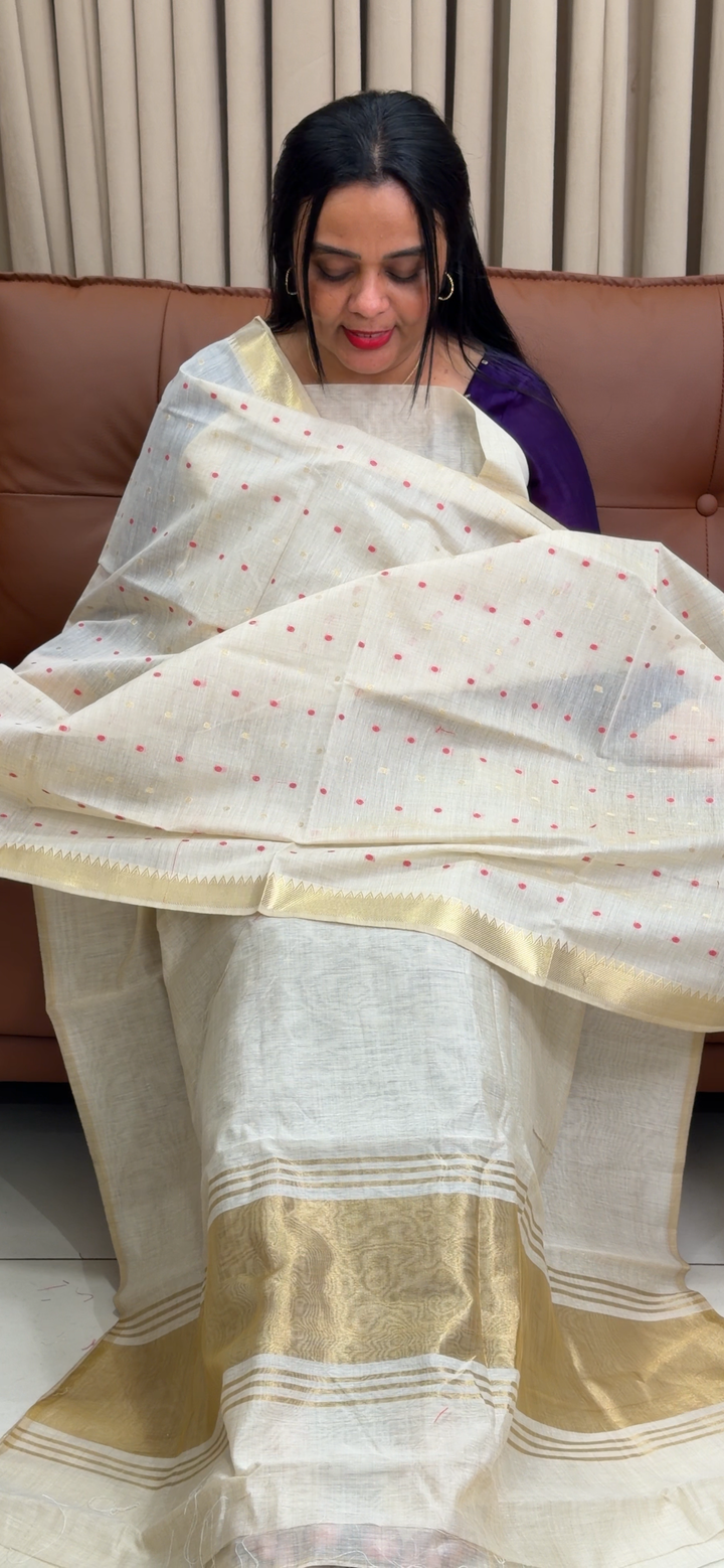 JAMDANI UNSTITCHED SALWAR SUITS - NUWA - 1887