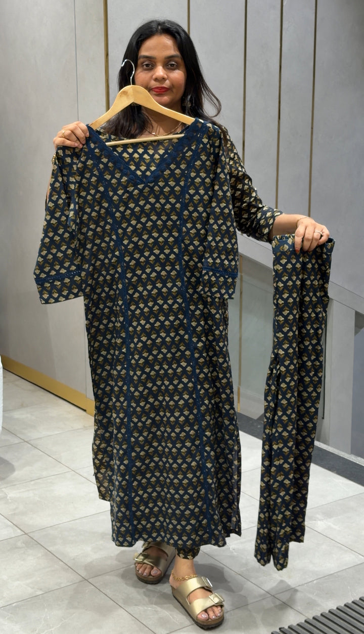 COTTON PRINTED TOP AND BOTTOM - NUWA-497