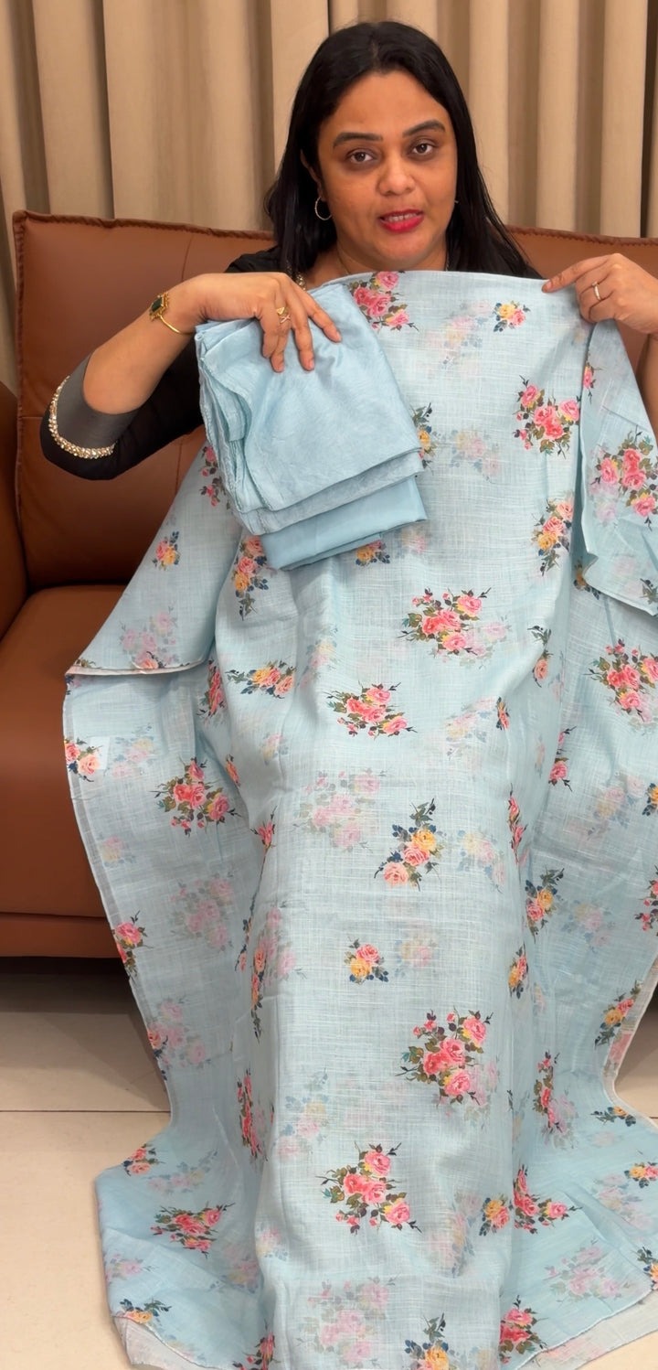 SEMI LINEN UNSTITCHED SALWAR SUITS - NUWA-1703