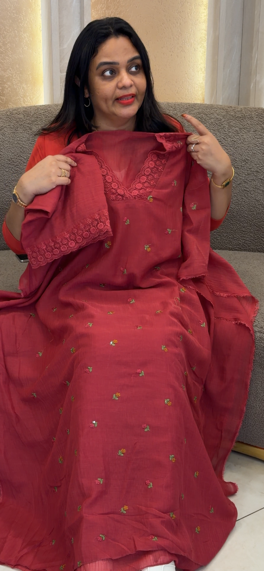 MUL CRUSH UNSTITCHED SALWAR SUITS - NUWA - 1350