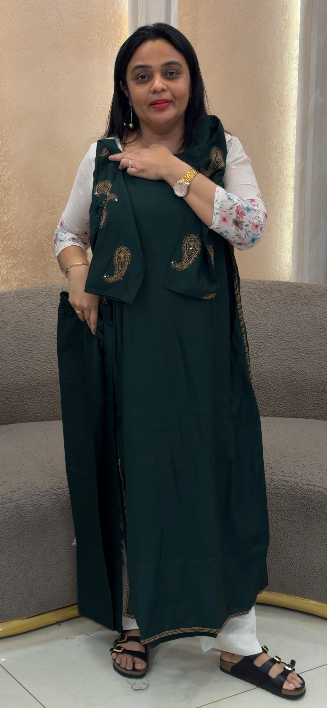 MALAI CHANDERI TOP AND BOTTOM - NUWA - 2323