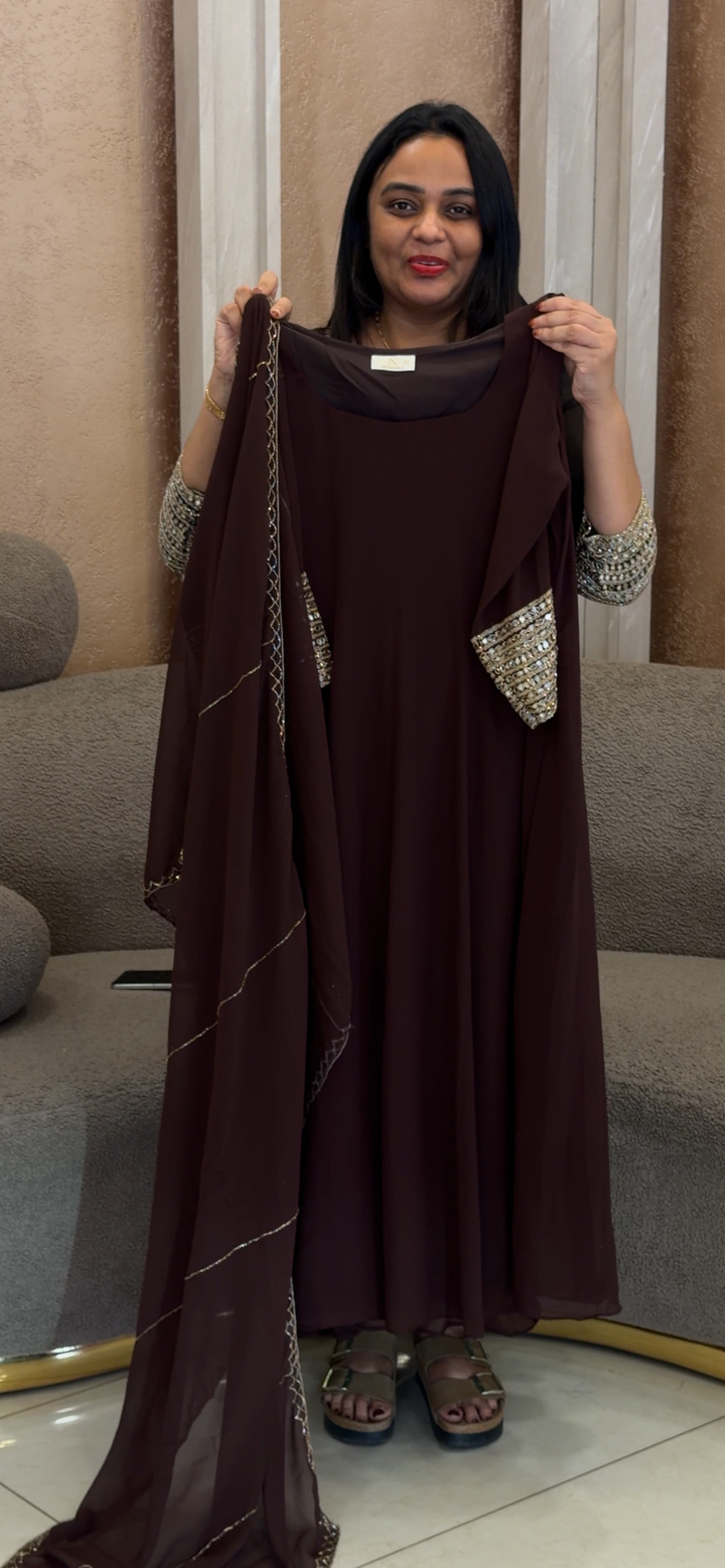 ANARKALI TOP, BOTTOM AND DUPATTA - NUWA - 2099