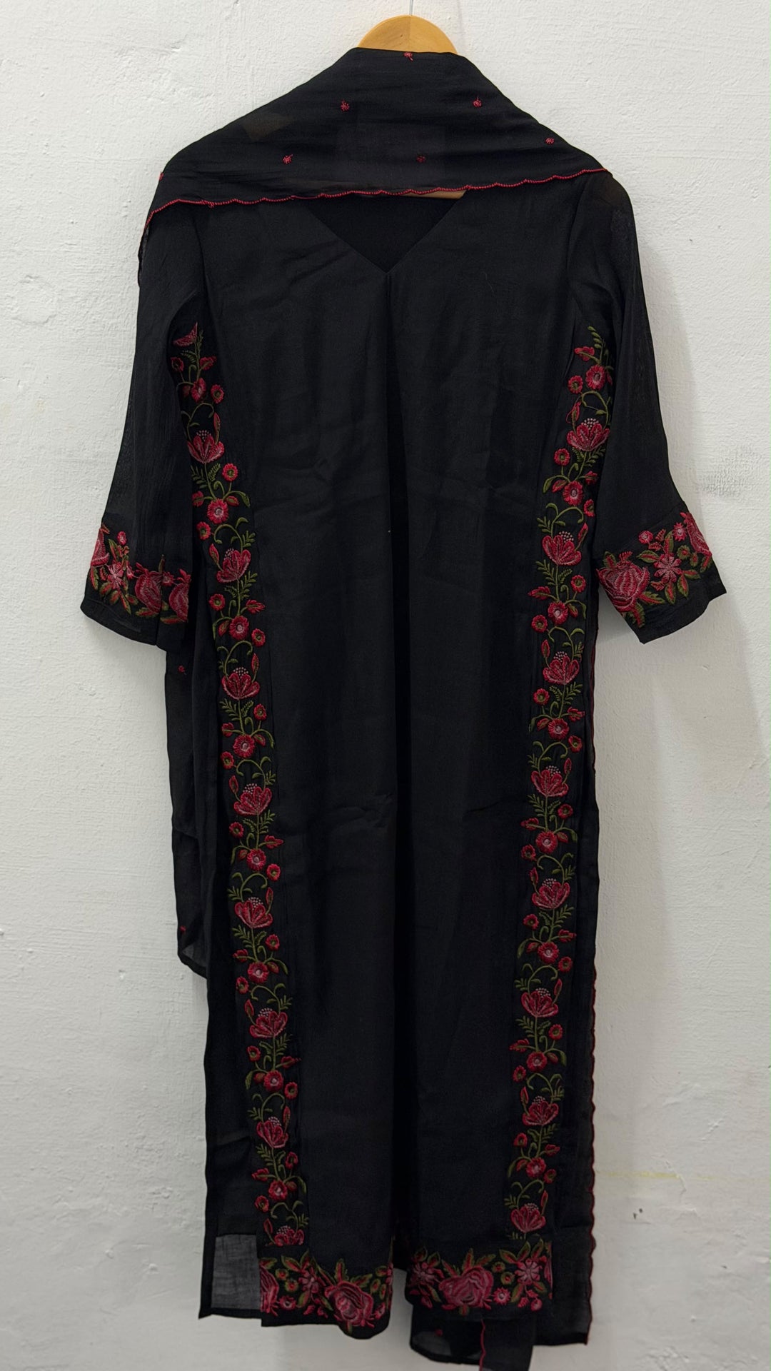 SILK LINEN TOP,BOTTOM AND DUPATTA - NUWA - 2509