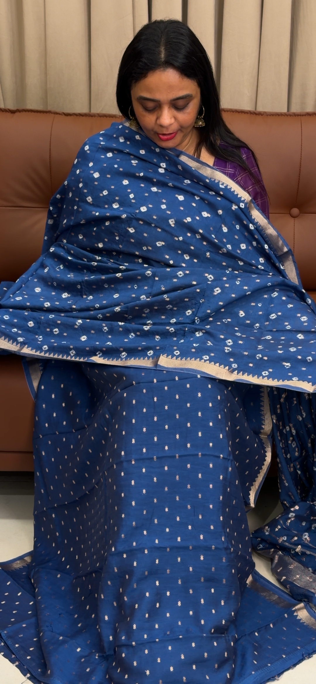 MALAI CHANDERI UNSTITCHED SALWAR SUITS - NUWA - 1561