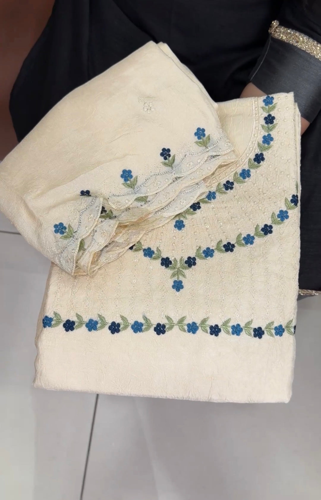 CRUSHED SILK UNSTITCHED SALWAR SUITS - NUWA-1702