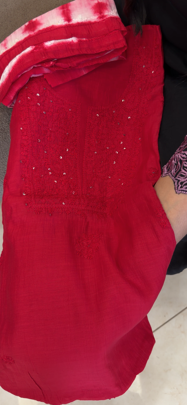 MALAI UNSTITCHED SALWAR SUITS - IHA 2083
