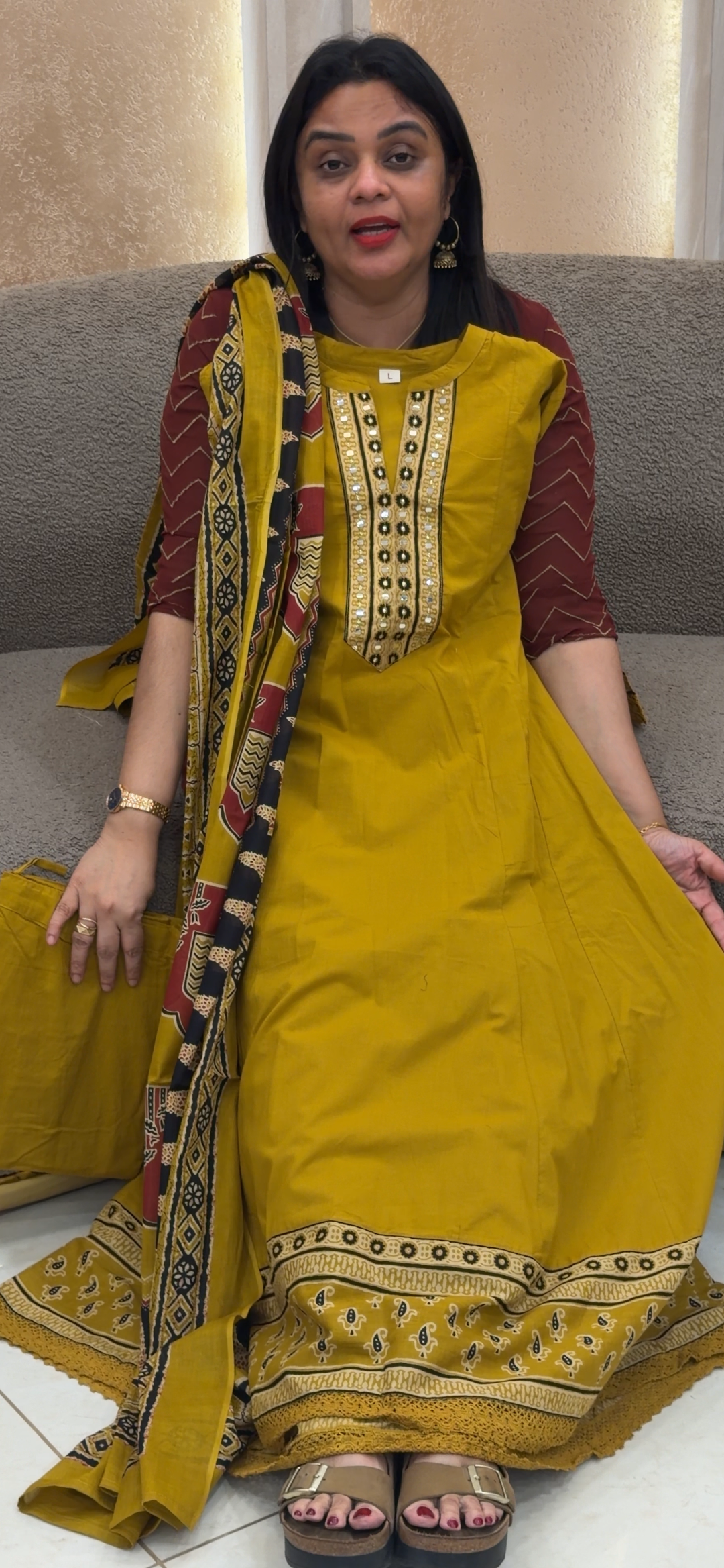 ANARKALI TOP, BOTTOM AND DUPATTA - NUWA - 1463
