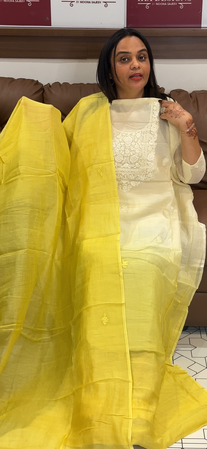 VISCOSE MUL CHANDERI UNSTITCHED SALWAR SUITS - NUWA - 750