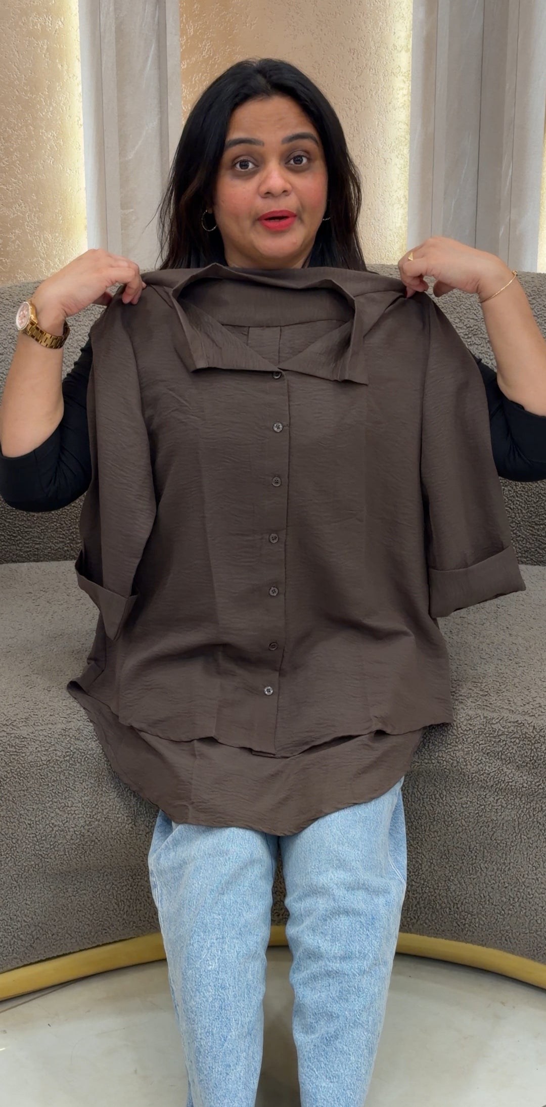 LINEN SHORT SHIRTS -NUWA-222