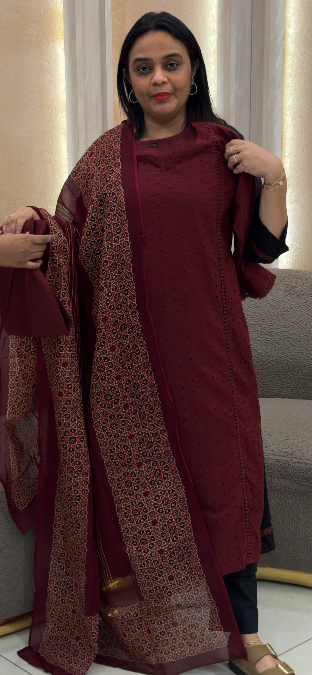 COTTON TOP, BOTTOM AND DUPATTA  - NUWA - 1113