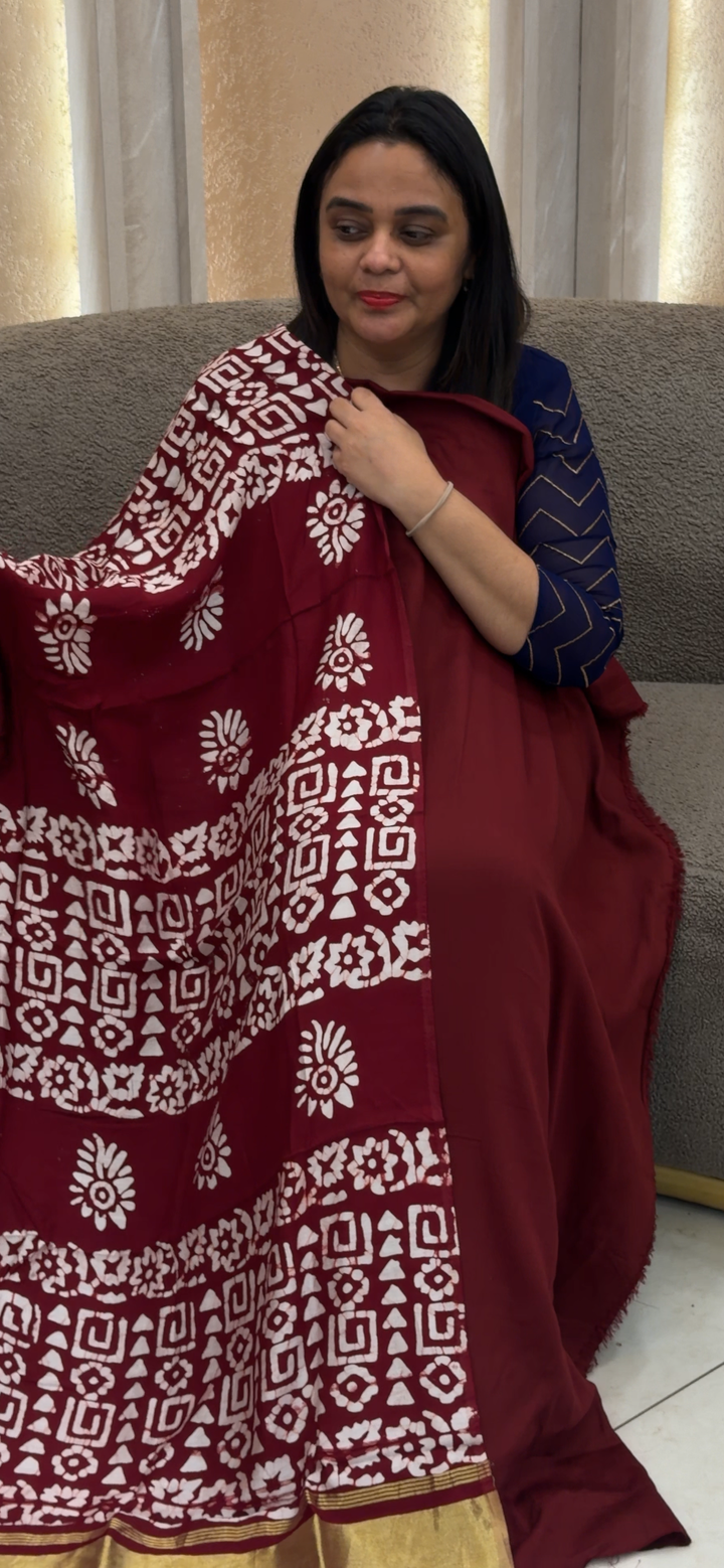 MUL CHANDERI UNSTITCHED SALWAR SUITS - NUWA - 1064