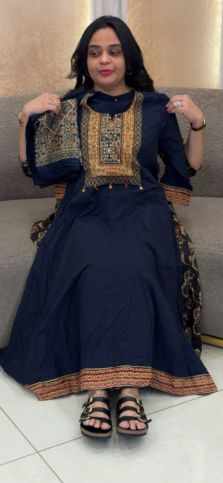COTTON TOP, BOTTOM AND DUPATTA - NUWA-2063
