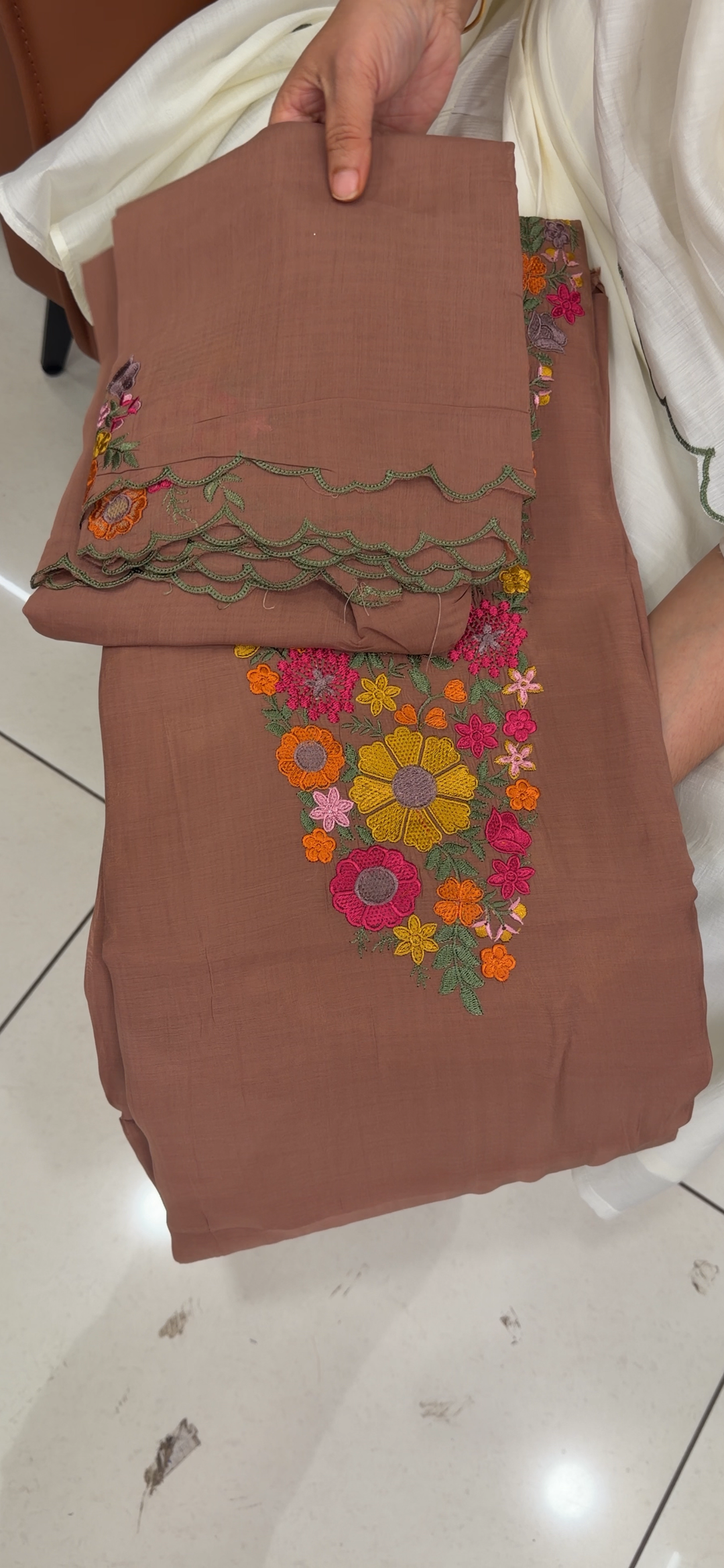 MUL CHANDERI UNSTITCHED SALWAR SUITS - NUWA - 1972